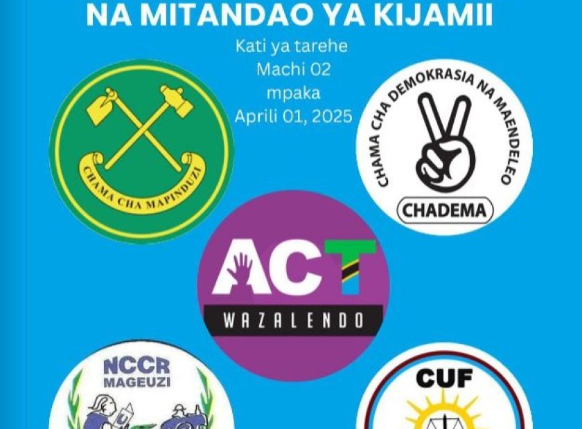 Tathmini ya umaarufu wa vyama vitano vya siasa nchini Tanzania